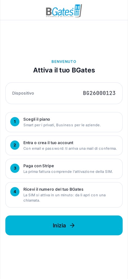 Schermata da telefono: 1 · Inquadra il QR.